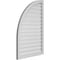 Ekena Millwork Quarter Round Top Left Surface Mount PVC Gable Vent w/ 2"W x 1-1/2"P Brickmould Frame, 28"W x 42"H GVPQL28X4202SF - alternate 3